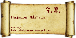 Hajagos Mária névjegykártya