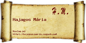 Hajagos Mária névjegykártya